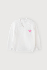 джемпер  для девочки  КВ 30118/ш/белый