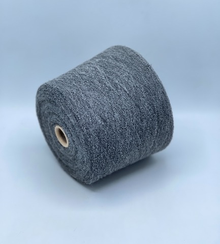 Бобинная пряжа, Baby b15, 1450м. 80% Беби альпака, 20% Нейлон,Серый,неоднотонный(17/984), 37445