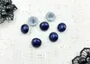 Пуговицы блузочные под жемчуг, на ножке, d 1,1 см, синий