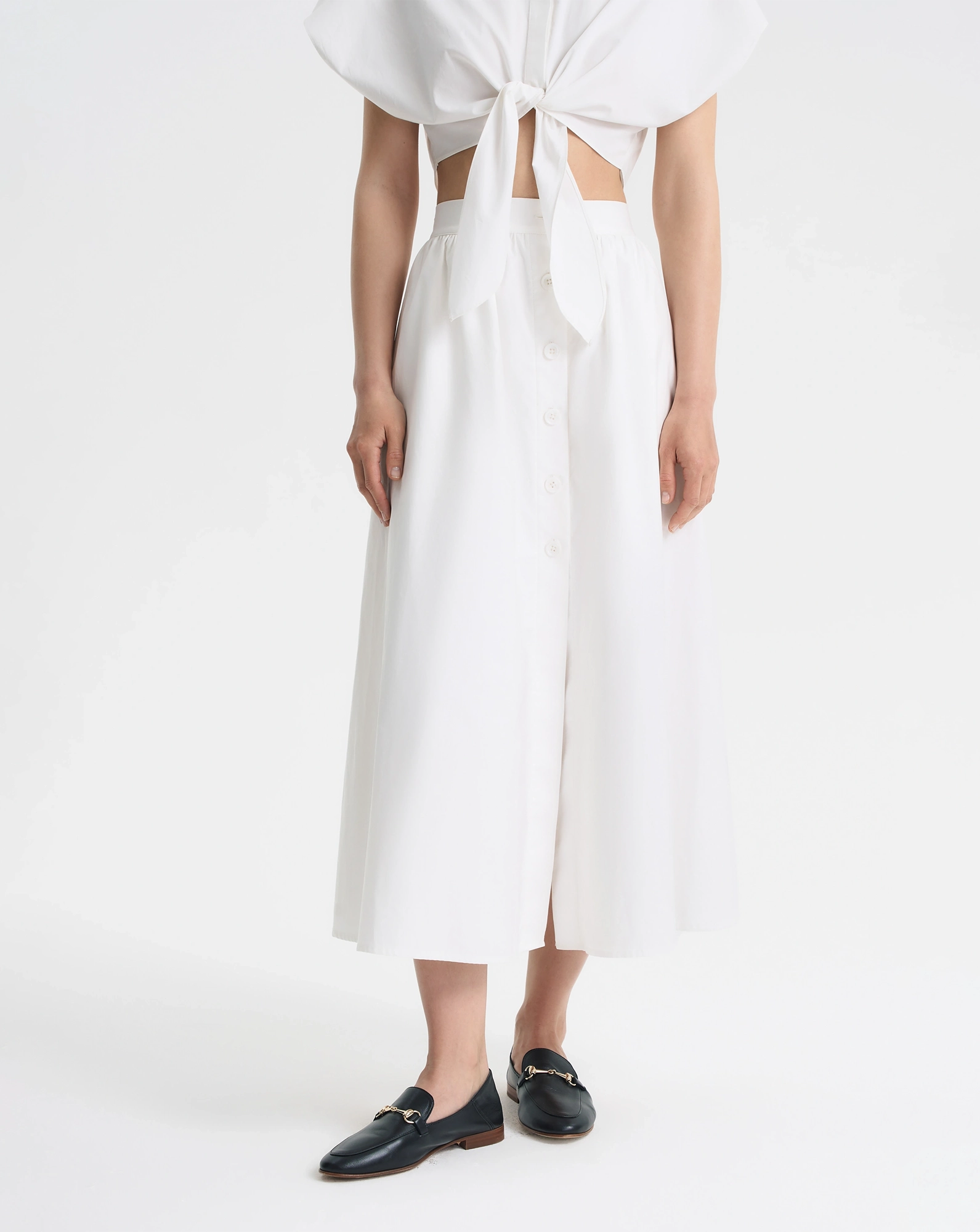 Юбка-миди на пуговицах