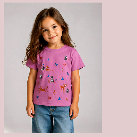 Футболка хлопок д (2-5) 260416-N592