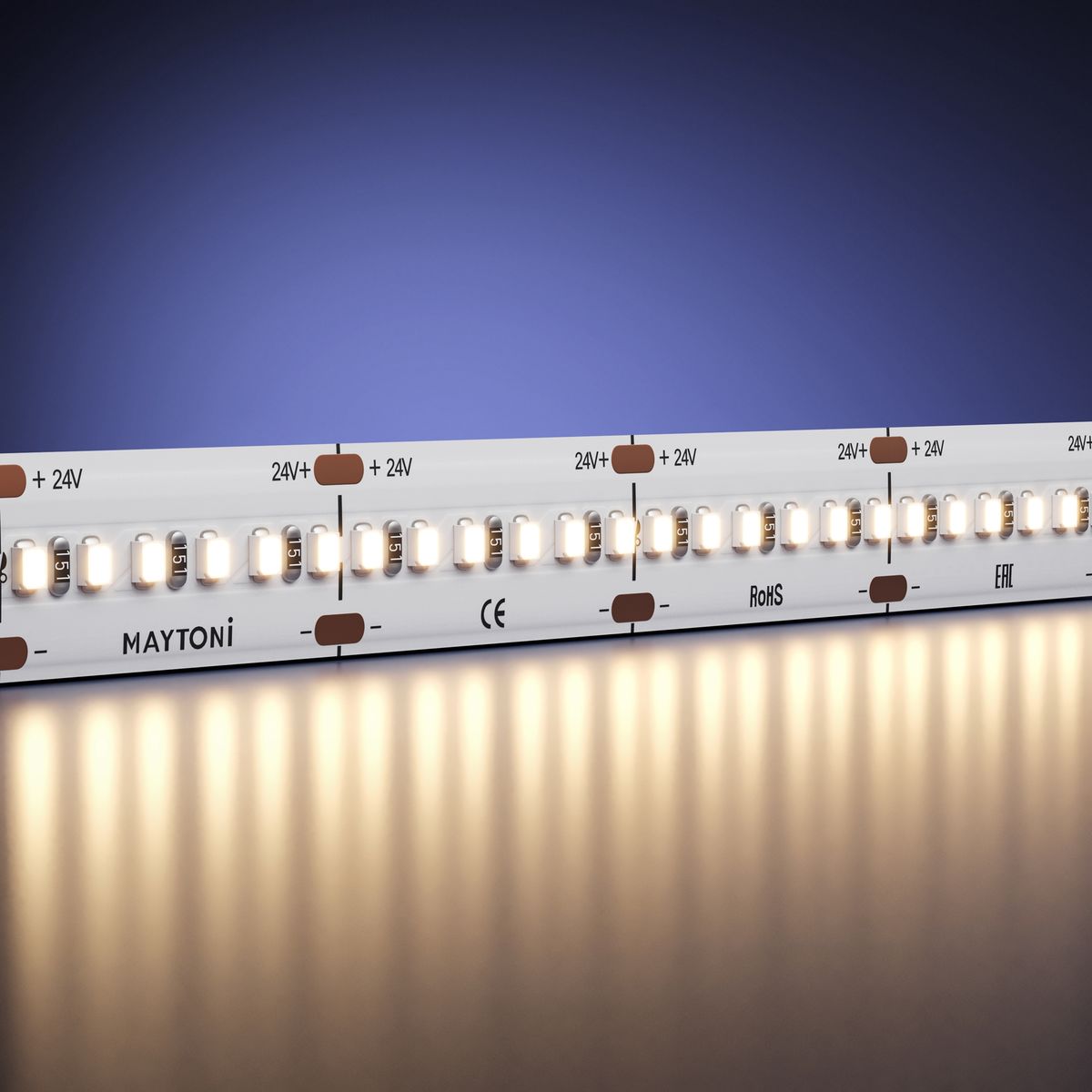 Светодиодная лента Maytoni 21,5W/m 300LED/m 2216SMD теплый белый 5M 201063