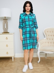4010 Халат-рубашка на пуговицах