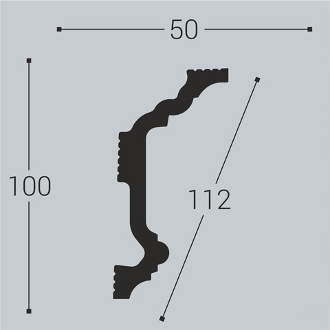 Карниз К4 100-50