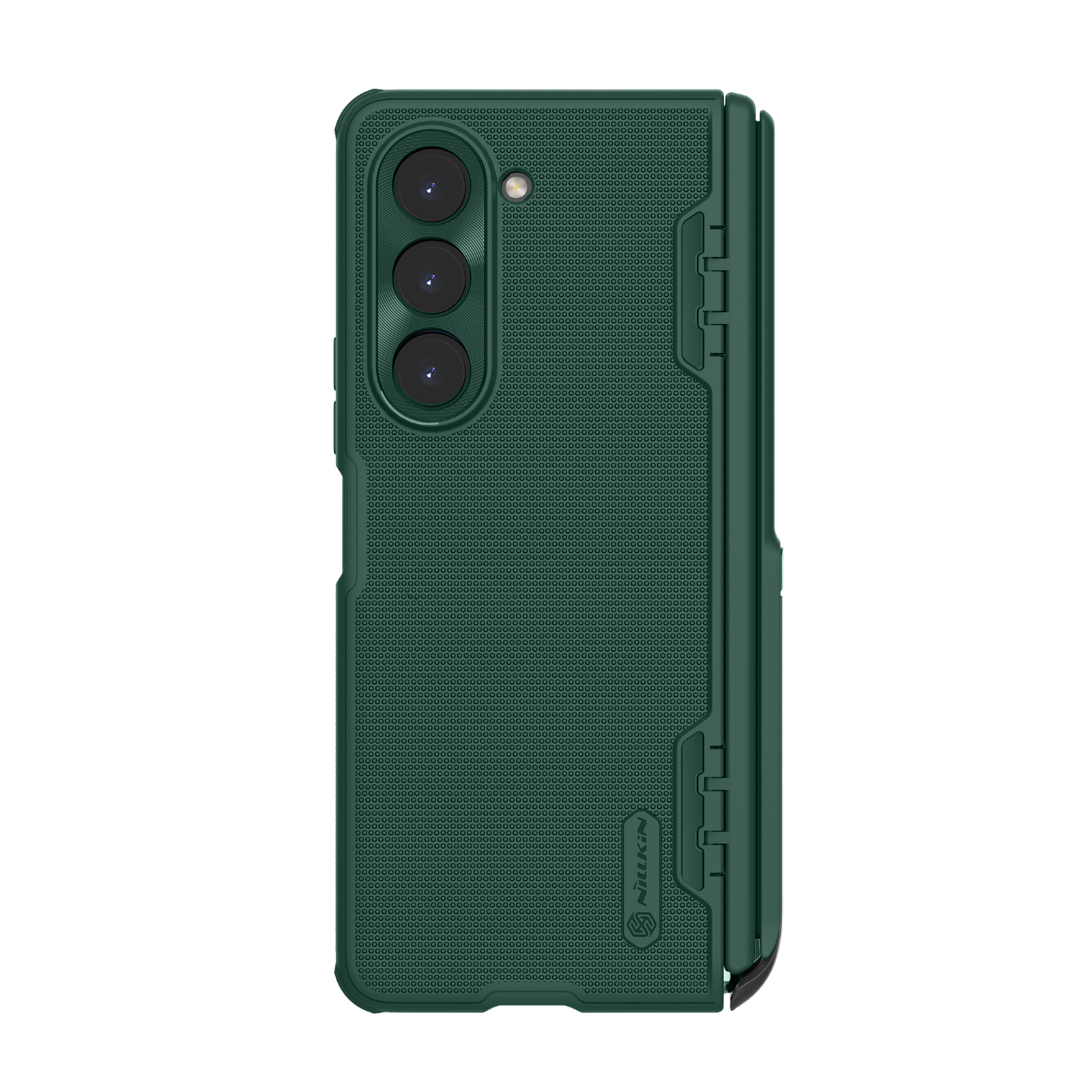 ? Чехол зеленого цвета (Deep Green) на Samsung Galaxy Z Fold 5 от Nillkin,  серия Super Frosted Shield Fold-Bracket Version, версия со съемной  подставкой - купить по отличной цене ? в интернет