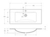 BelBagno KEP-100-GRN Столешница из керамогранита 1016х468 KEP-100-GRN Granito
