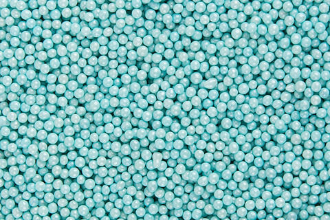 Сахарные шарики голубые перламутровые 4 мм, 50 гр