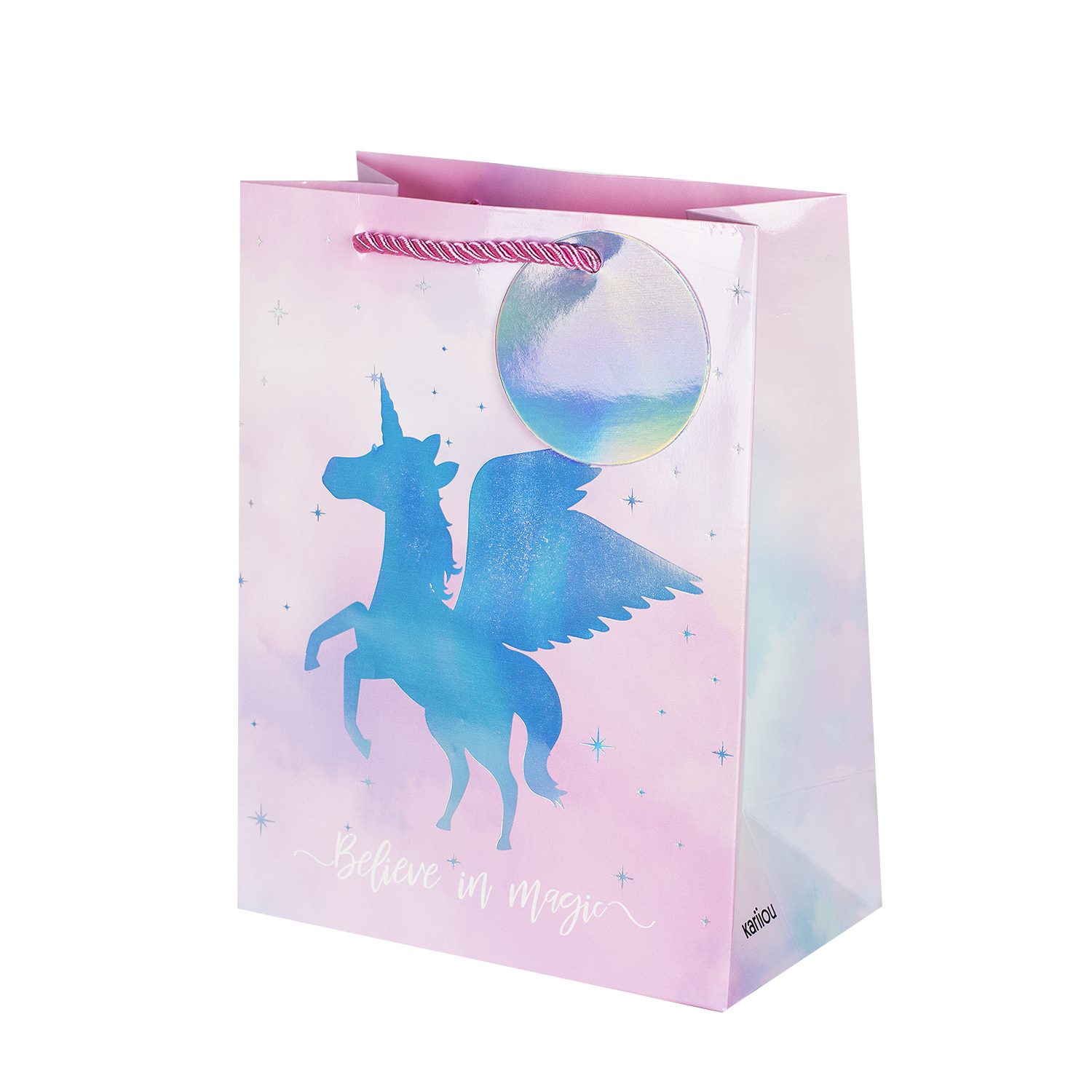 Подарок Единорог. Бирка для подарка Единорог. Пакет подарочный Unicorn, 30 × 23 × 10 см. Юникорн 18. Единорог 18