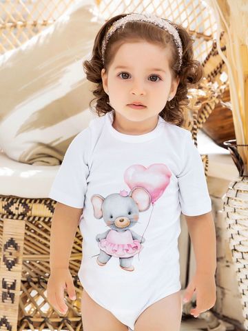 Боди с коротким рукавом "Мышка с сердечком"