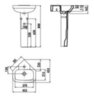CREAVIT CORNER Раковина подвесная угловая 45*45 VT145.00000