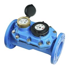 Счетчик воды комбинированный до 30 градусов СТВК1- 80/20 с герконовым датчиком, фланцевый импульсный выход, Декаст (ПК Прибор)