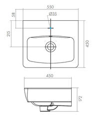 УМЫВАЛЬНИК SANTEK НЕО 55