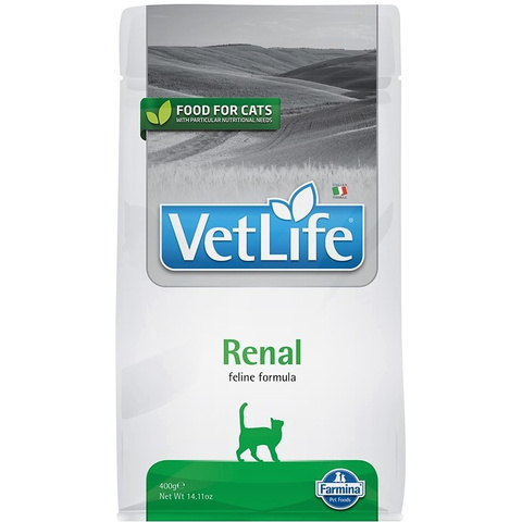 Farmina Vet Life Feline Renal сухой корм для кошек диетический 400 г