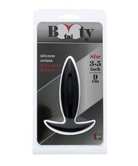 Чёрная мини-пробка для анальной стимуляции BOOTYFUL ANAL PLUG XTRA SMALL BLACK - 9 см. - 