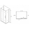 Abber Schwarzer Diamant AG30130MH-S85M-S85M Душевой уголок, 130x85x195