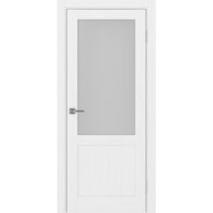 Купить Межкомнатная дверь экошпон Турин 502.21 белый лёд остеклённая