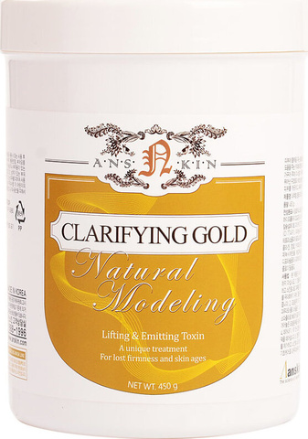 Anskin Natural Clarifying Gold Modeling Mask 700мл / container Маска для лица альгинатная лифтинг-эффект / банка 240г