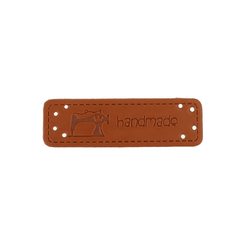 Нашивки Hand Made 1,5х5 беж, кожа