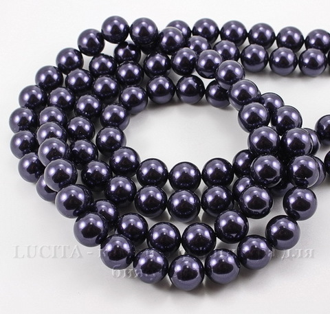 5810 Хрустальный жемчуг Сваровски Crystal Dark Purple круглый 12 мм ()