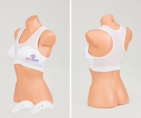 Защита груди женская BestSport. Топ с пластиковыми вставками
