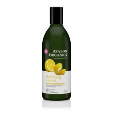 Avalon Organics Bath & Shower: Увлажняющий гель для ванны и душа с маслом лимона (Lemon Bath & Shower Gel), 355мл