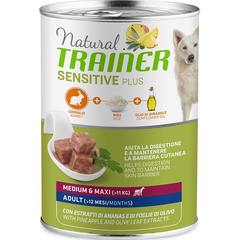 Консервы Natural Trainer Sensitive Plus Adult Medium&Maxi - Rabbit, Rice and Oil