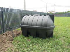 Горизонтальная цилиндрическая ёмкость Евролос ГЦЕ 3000 горизонтальная (2250x1550x1540см;80кг;Синий) - арт.456165