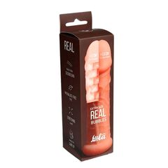 Телесный фаллоудлинитель Extra Size Bubbles - 15,5 см. - 