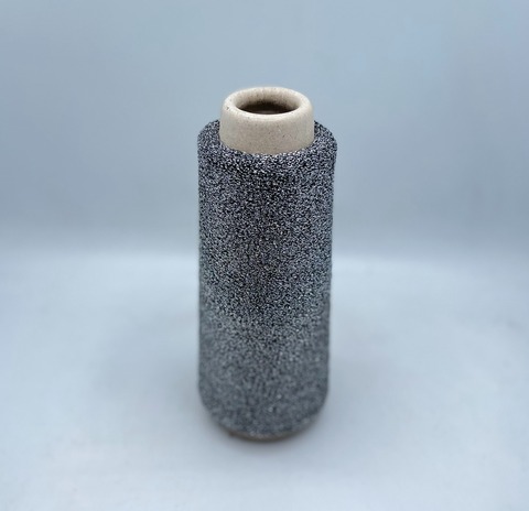 Torcitura di domaso (пр.Италия),art.Tore, 3750 м / 100 гр. 66% вискоза 34% полиэстер( люрекс ), цвет-Серебро на черной основе, арт.32510