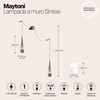 Настенный светильник Maytoni Sintesi P090WL-L24CH3K