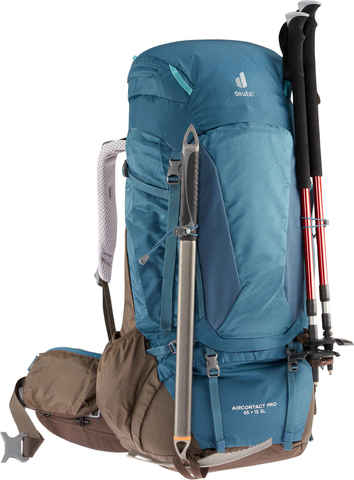 Картинка рюкзак туристический Deuter Aircontact Pro 65+15 SL arctic-coffee - 4