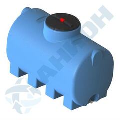 Емкость цилиндрическая горизонтальная с дыхательным клапаном и сливом Анион 750 л. горизонтальная (1515x760x1025см;синий) - арт.559409