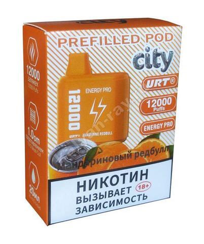 Картридж City Energy Pro Мандариновый Редбулл 12000 затяжек