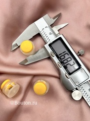 Фиксаторы шнура для одежды пластиковые желтые
