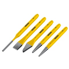 STAYER Hercules, 5 предметов, набор зубил и кернеров в пластиковом держателе, Professional (21077-H5)