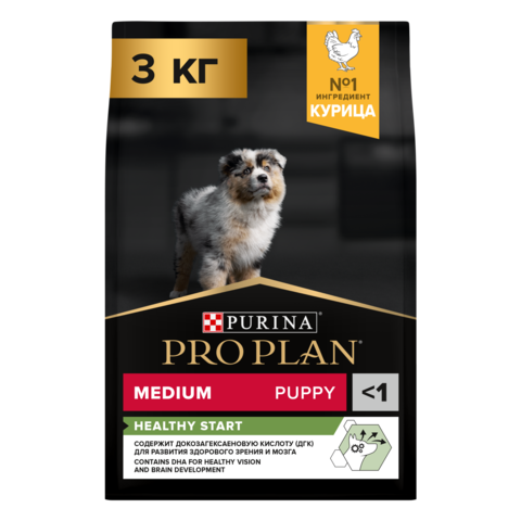 Pro Plan сухой корм для щенков (курица, рис) 3 кг