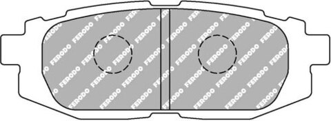 FCP4187H Тормозные колодки дисковые спортивые DS2500
