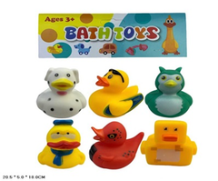 Набор уточек в пакете для купания, размер 21*18