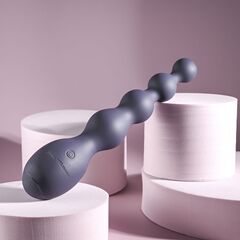 Серый вибростимулятор Rumpy Bumpy - 17,5 см. - 