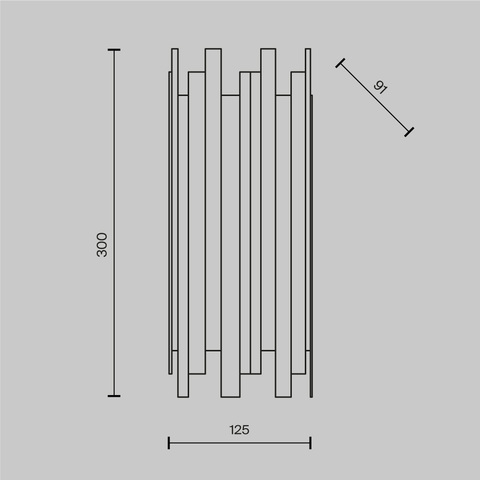 Настенный светильник Maytoni Coliseo Coliseo MOD136WL-01BS