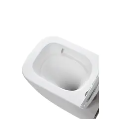 Унитаз подвесной Grossman GR-4497SQC Tornado безободковый, с сиденьем микролифт 485x345x400