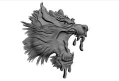 Силиконовый мол № 497 Волк