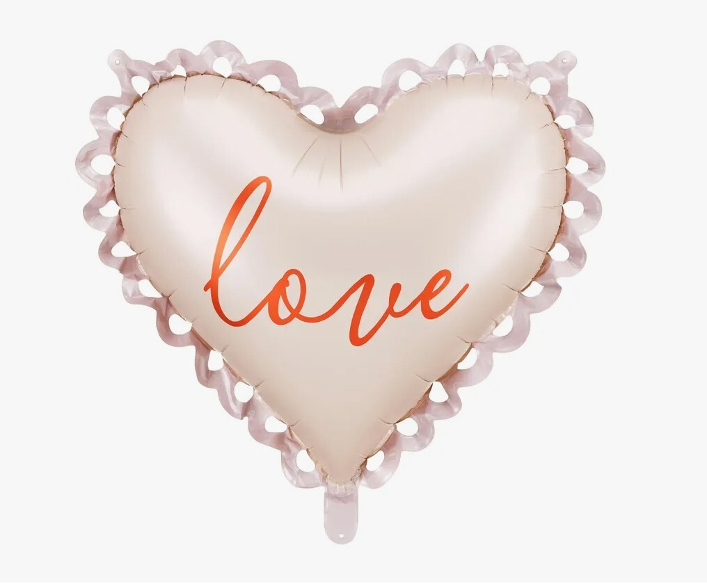 ПД 50x47см, Сердце с рюшами, 1 шт. (В упаковке)