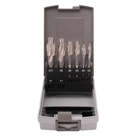 Набор цековок М3-M10 DIN373 (проходные, ср. точности) HSS 6шт Ruko 102451RO