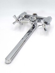 Смеситель для ванны двухвентильный, длинный излив Hansen  H22014, хром