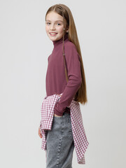 джемпер  для девочки  КР 302886/бордовый 1411 к653