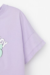 фуфайка  для девочки  КР 302696-1/пастельно-лиловый к541