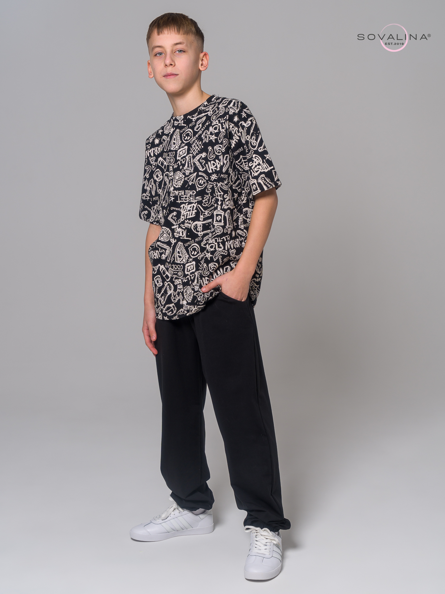 Костюм Daily men скейты-черный