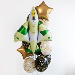 Фигура гелиевая Истребитель камуфляж