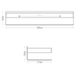 Полка прямоугольная FIXSEN 